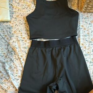 Work out set for gym. Small top. Medium bottom